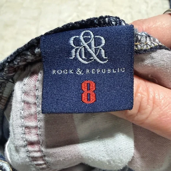 Rock & Republic Distressed Blue Skinny Jeans - Picture 5 of 6